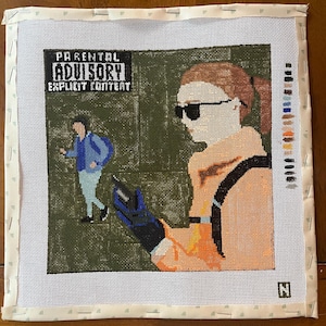 Customizable CD Cover Needlepoint Canvas