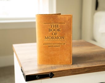 Libro de Mormón en cuero - Tapa blanda