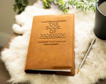 Libro de Mormón de cuero - Tapa dura