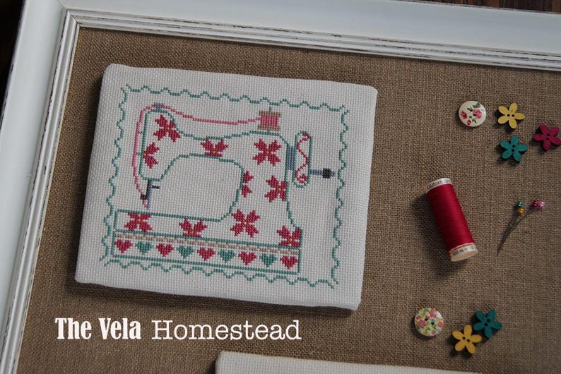 Cross Stitch Sewing Room Pattern PDF Set, Digital Patterns by the Vela ...