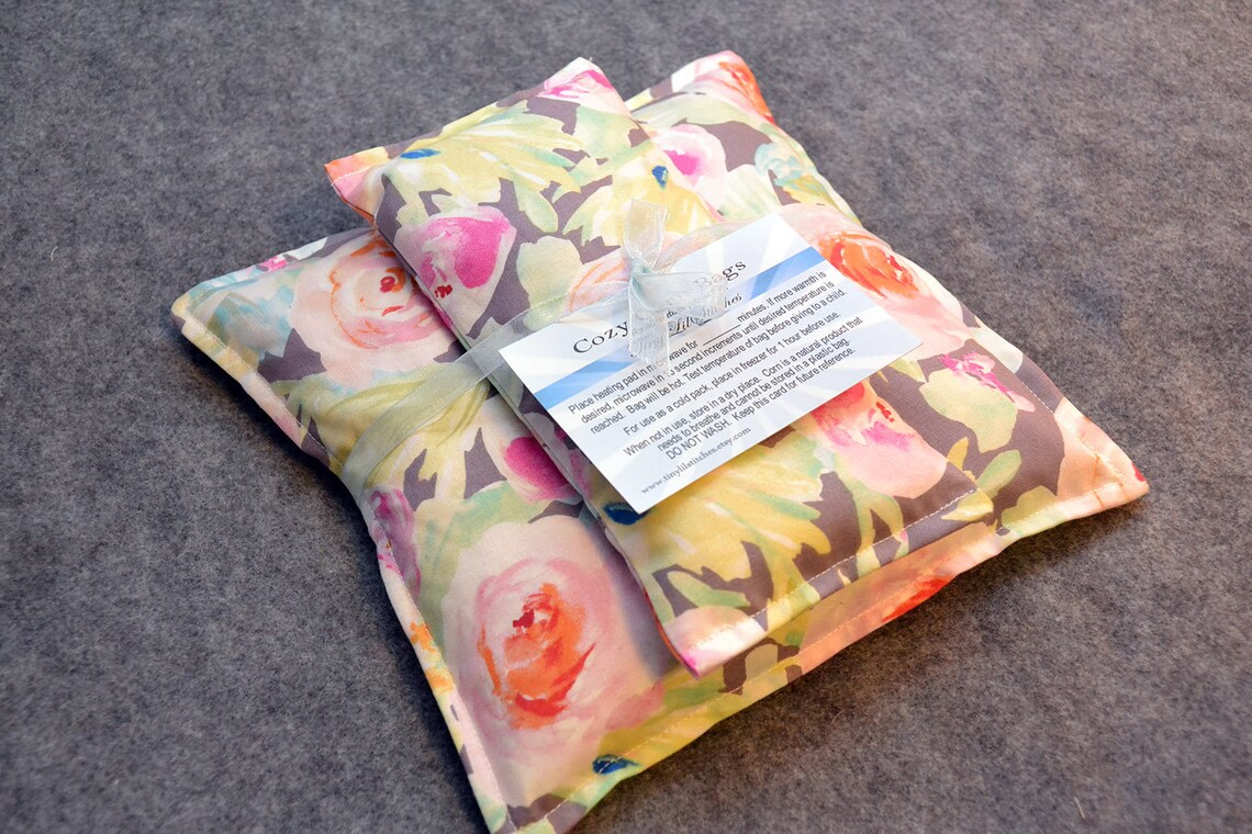 Corn Heating Pad Set Microwave Heat Pack Cold Pack Corn Bag Etsy