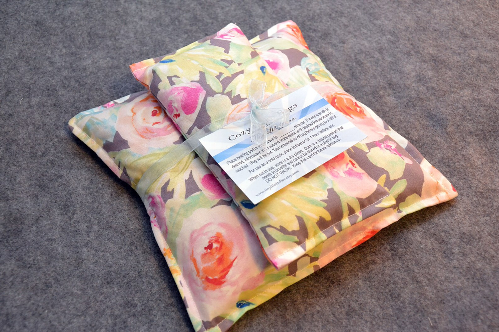 Corn Heating Pad Set Microwave Heat Pack Cold Pack Corn Bag Etsy