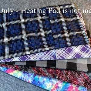 Corn Heating Pad Cover, Choice of Flannel Removable/Washable Case Only, Therapy Pack, Great Gift -- Lumbar Size 10x16