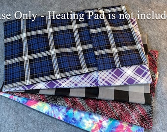 Corn Heating Pad Cover, Choice of Flannel Removable/Washable Case Only, Therapy Pack, Great Gift -- Lumbar Size 10x16