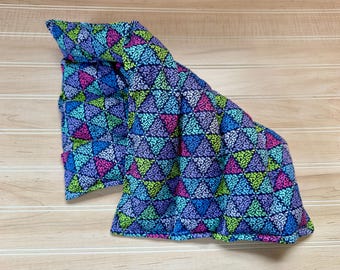 Corn Bag Microwaveable Heating Pad Lumbar Heat Pillow Ice Pack Corn Heat Sack Back Pain Relief Hot Pack Spa Gift- Lumbar 10x16 - Connected