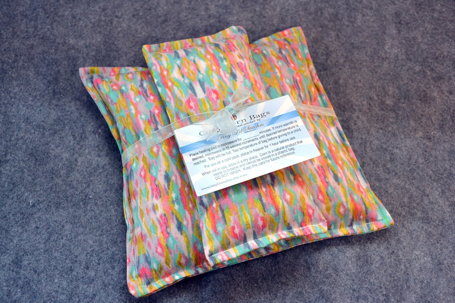 Corn Heating Pad Set Microwave Heat Pack Cold Pack Corn Bag Etsy