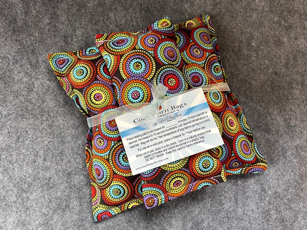 Corn Filled Heating Pad Gift Set Microwave Heat Pack Hot Etsy