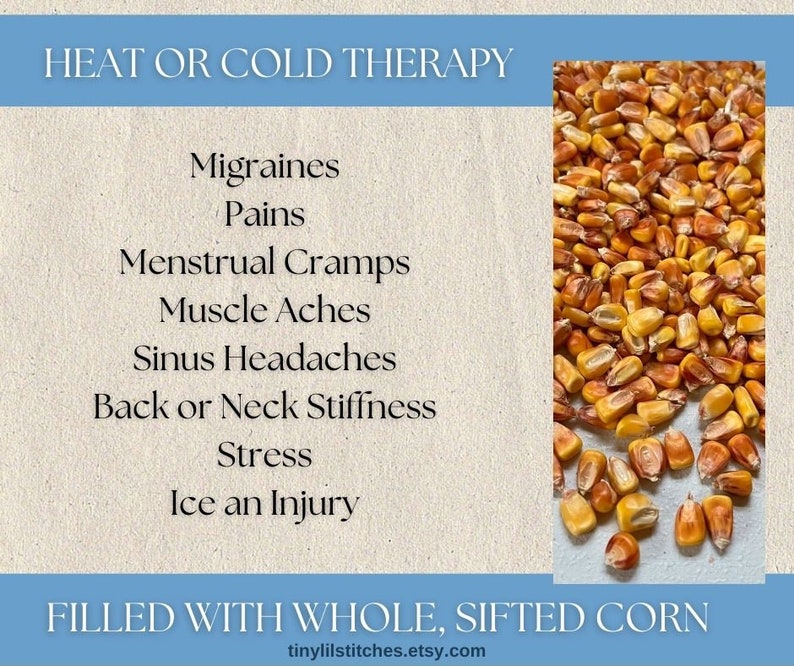 Heating Pad Corn Bag Microwavable Heat Pack Hot Cold Etsy