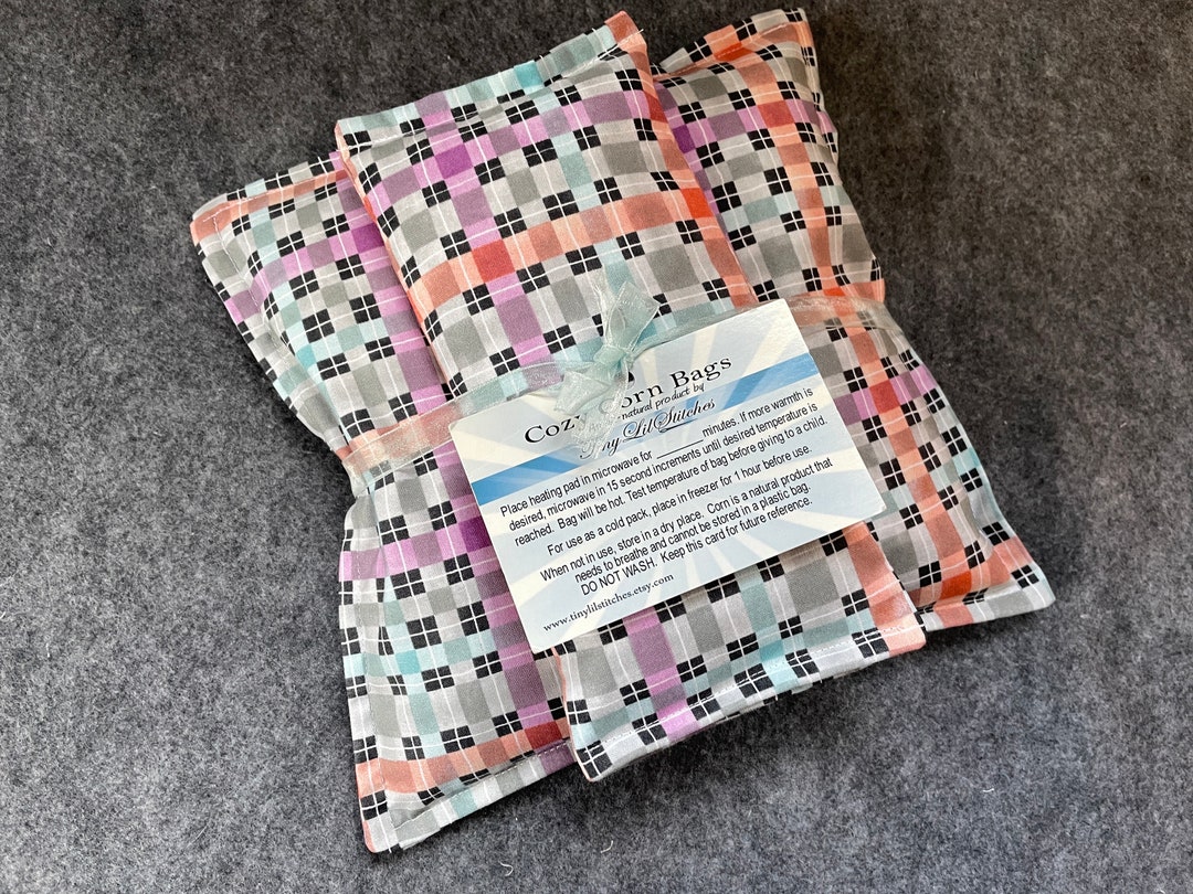 Corn Filled Heating Pad Gift Set Microwave Heat Pack Hot Etsy