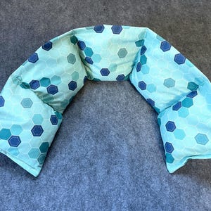 Neck Heating Pad, Corn Bag Microwavable, Microwave Heat Pack, Corn Heating Pad Set, Freezer Christmas Gift for Dad -- Neck 5x30 --  Hexagon