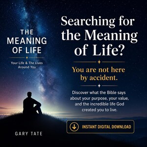 The Meaning of Life, Christian eBook, Finding Purpose in Christ, Bible Study, Inspirational Christian Book,  138 Pages PDF Digital Download
