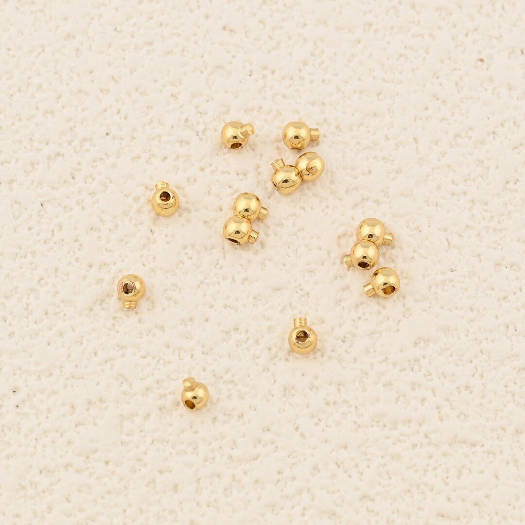 Positioning Bead 18K Gold Filled Positioning Beads Functional Jewelry Stoppers for ...
