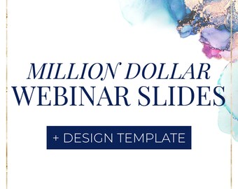 Modello diapositive webinar da un milione di dollari