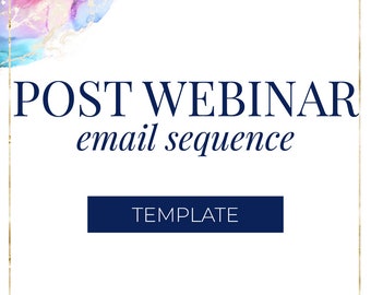Sequenza di e-mail di vendita post-webinar