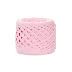 Pink Macrame 100 m Yarn. Recycled Cotton Cord 7-9 mm. Yarn for Baskets, Bags, Rugs. Braided Cotton Cord. Bulky Yarn as gift for Crocheter