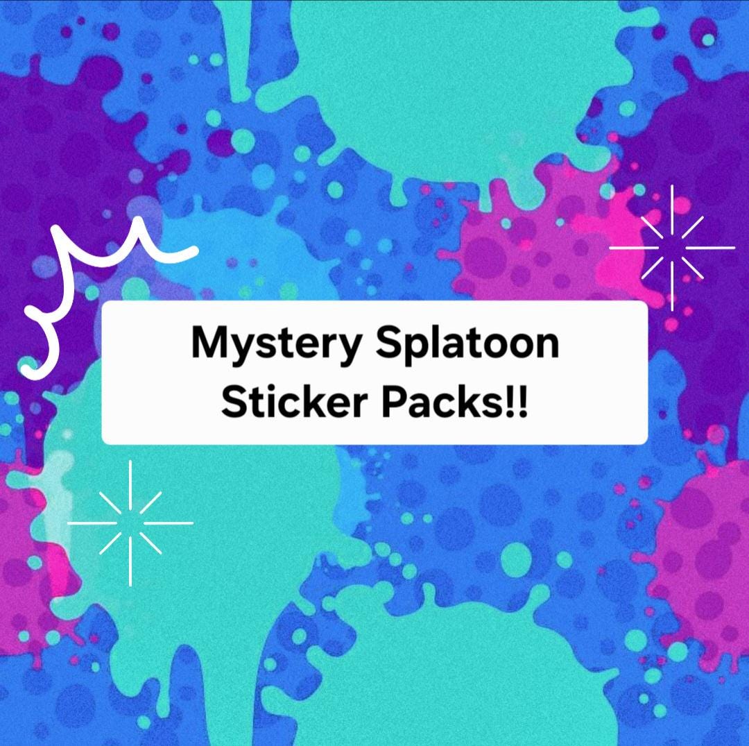 Splatoon Sticker Pack Mystery Splatoon Sticker Packs! - Etsy