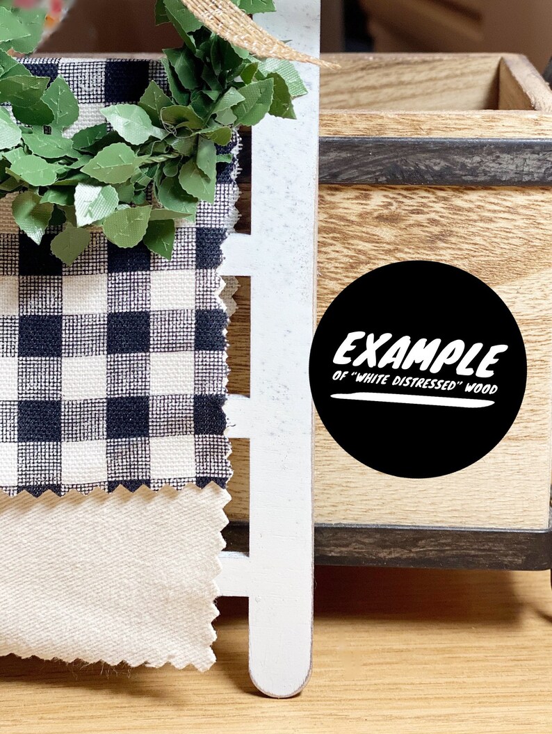 Mini Blanket Ladder with Wreath Distressed White Tiered Tray Etsy