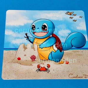 Beach Fun Turtle Monster || 4x4 Print