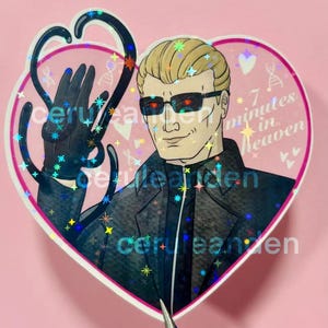 Pegatina residencial malvada genetista egoísta // Vinilo holográfico impermeable