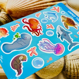 Stickervel oceaandier || Waterdicht vinyl afbeelding 4