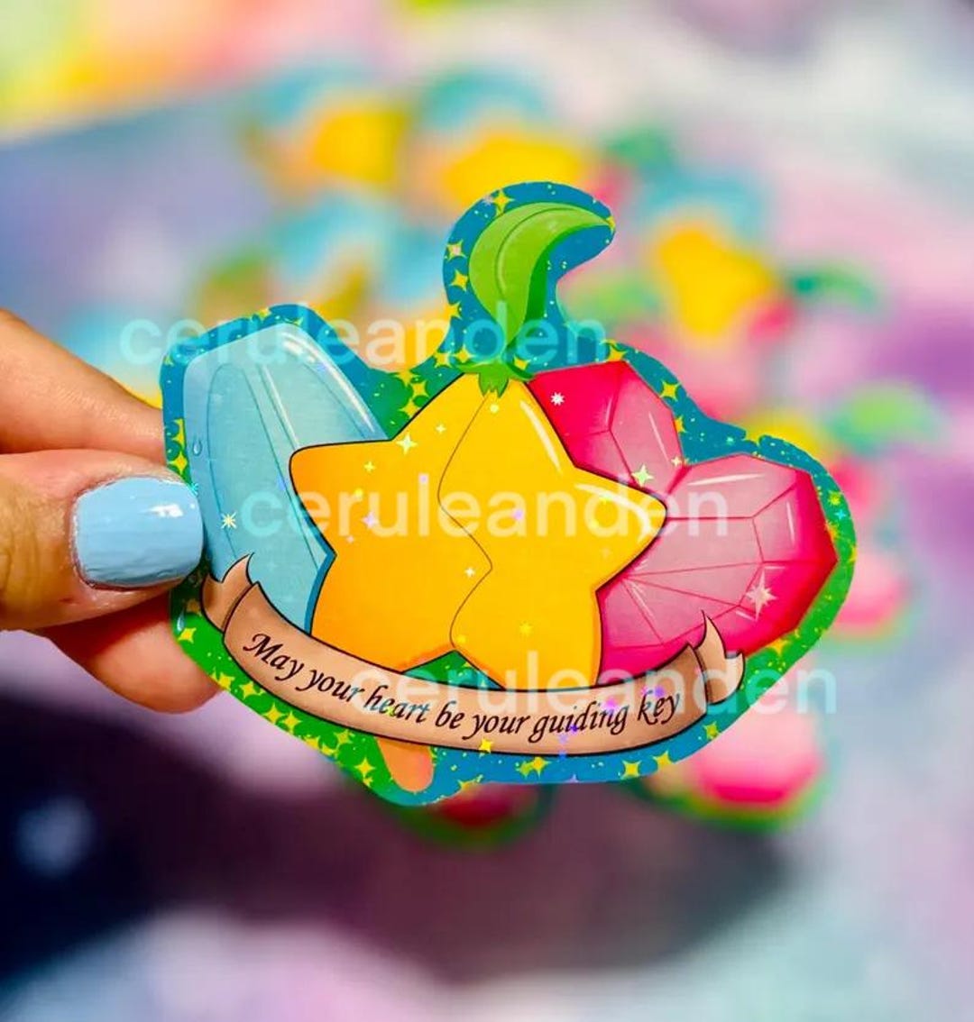 Key Dependency Sticker Guiding Key Sticker || Waterproof and Holographic Vinyl - Etsy