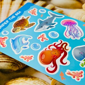 Stickervel oceaandier || Waterdicht vinyl afbeelding 3