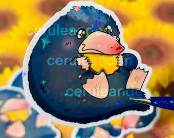 Sticker geldgrijpende schat || Waterdicht en holografisch vinyl