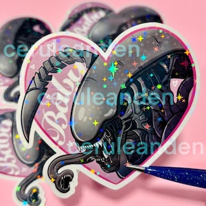 Pegatina de Alien // Vinilo Holográfico e Impermeable **NUEVA VERSIÓN DISPONIBLE**