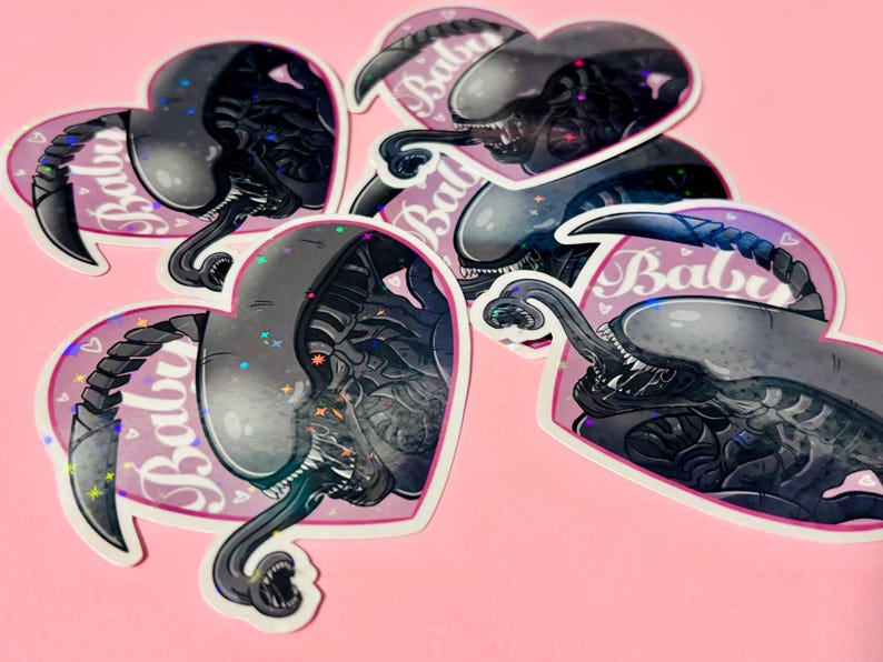 Xenomorph Alien Sticker || Waterproof and Holographic Vinyl - Etsy