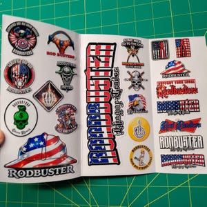 Pacchetto di adesivi Rodbuster – Operaio siderurgico sindacalizzato, orgoglio americano, umorismo sulle barre d'armatura