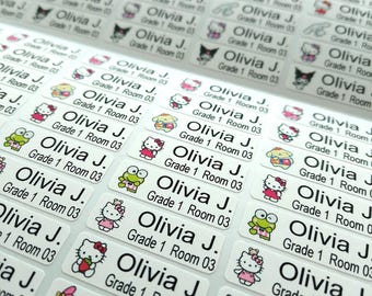 School Name Stickers – 100 pcs – Custom with Your Child’s Name