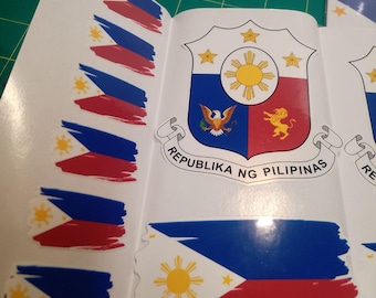 Philippines Flag Sticker Pack – Free Worldwide Shipping!