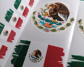 Mexico Flag Sticker Pack – Free Worldwide Shipping!