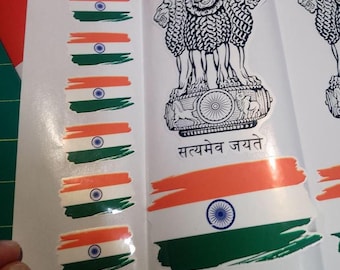 India Flag Sticker – Free Worldwide Shipping!