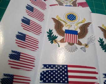 USA Flag Sticker Pack – Free Worldwide Shipping!
