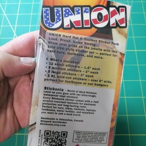 USA Union Vinyl Stickers – Hard Hat & Toolbox Decals (24-piece) - Etsy