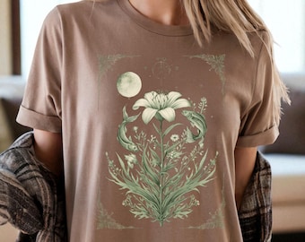 Camiseta del zodiaco Piscis: Camiseta gráfica del pez luna celestial