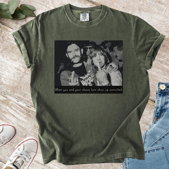 Vintage Inspired Rock Ozzy Lemmy T-shirt: 1980s Rocker Tee - Etsy