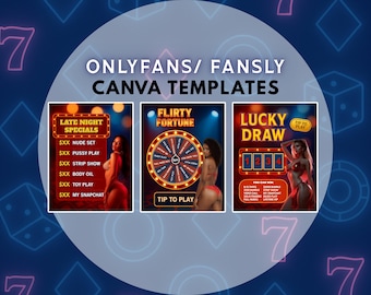 Modelli Canva modificabili OnlyFans Fansly