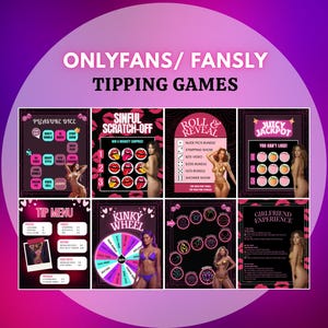 OnlyFans Tip Games: Adult Content Creator Canva Templates (Digital Download)