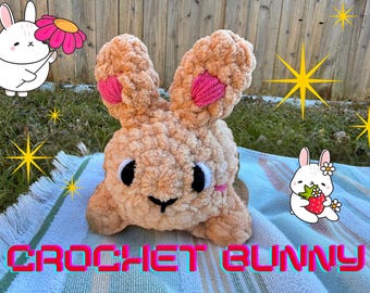 Conejo de crochet hecho a mano