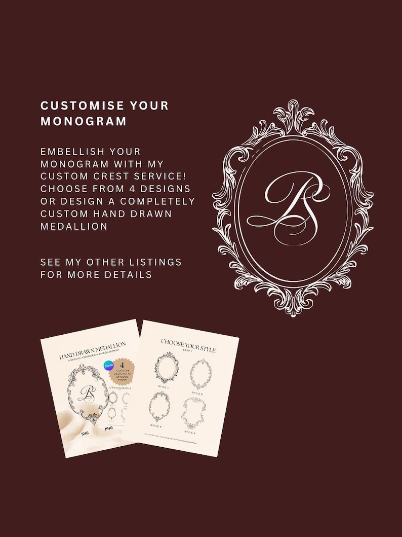 Luxury Custom 2 Letter Monogram Logo | Weddings | Branding ...