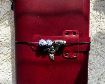 Oxblood Leather A5 Journal – Cupid Charm, Traveler's Notebook
