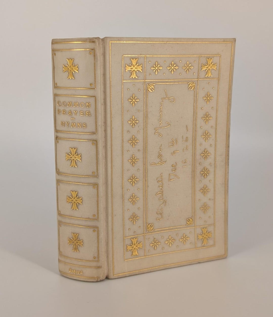 Book of Common Prayer 1925 Antique Personalized Fine Gilt Vellum ...