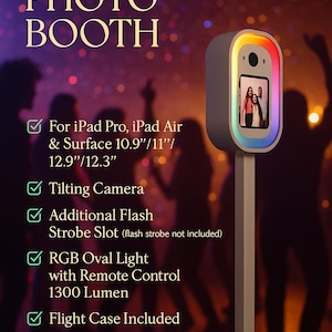 DSLR Photo Booth, Photo booth Shell, DSLR Photobooth, iPad Booth, Photo Booth Kiosk, iPad Photo Booth Shell, Photobooth Stand, PhotoBooth