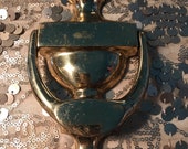 Vintage Solid Brass Door Knocker. Brass Door Knocker. Door Knocker. Brass Door Knocker. Engraveable Brass Door Knocker