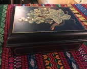 Vintage Wooden Jewelry Box. Andrea By Sadek Wooden Box. Wooden Jewelry. Box. Jewelry Box. Wood Box. Wooden Box. Andrea By Sadek