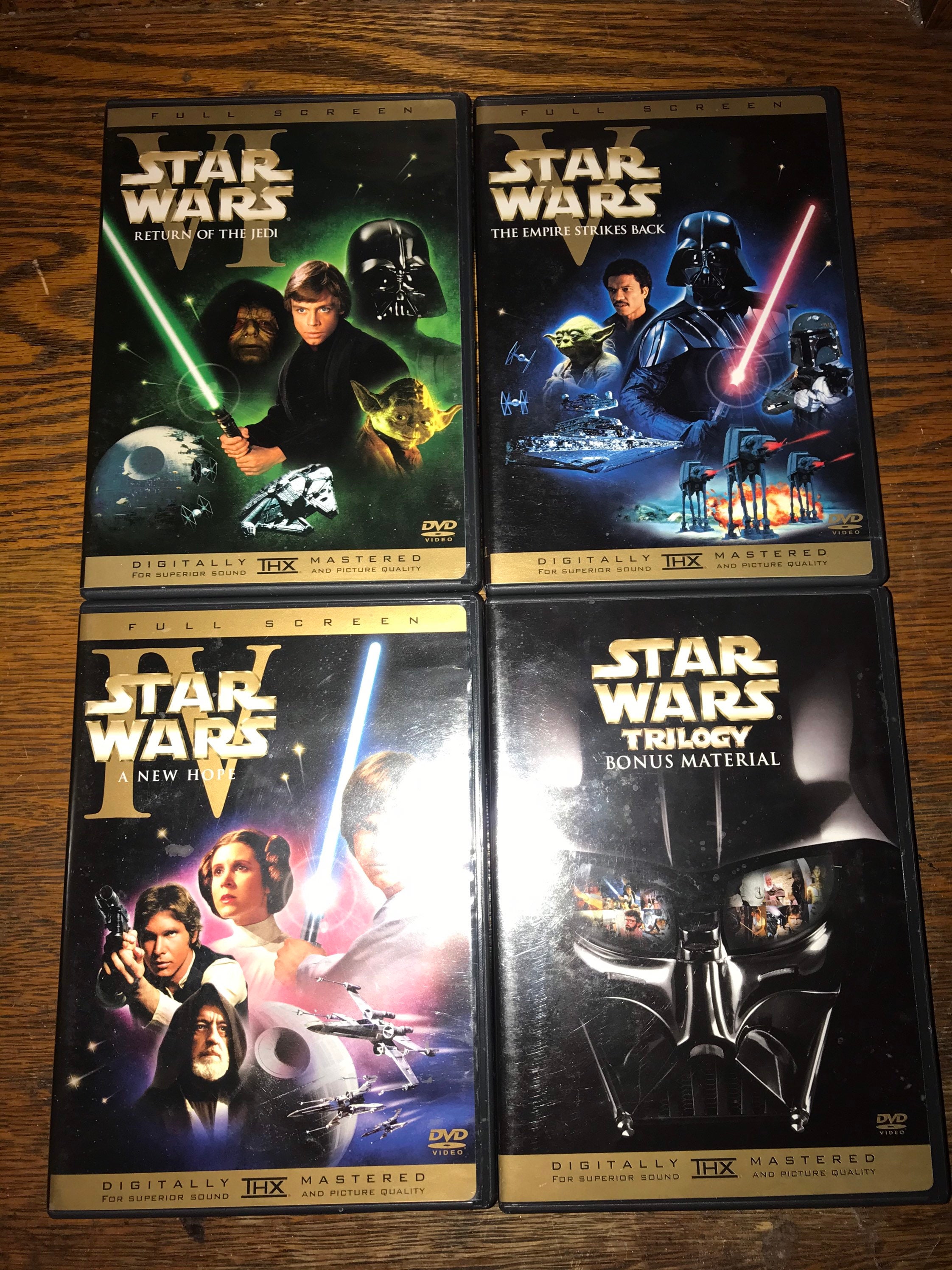 Star wars 2025 dvd set