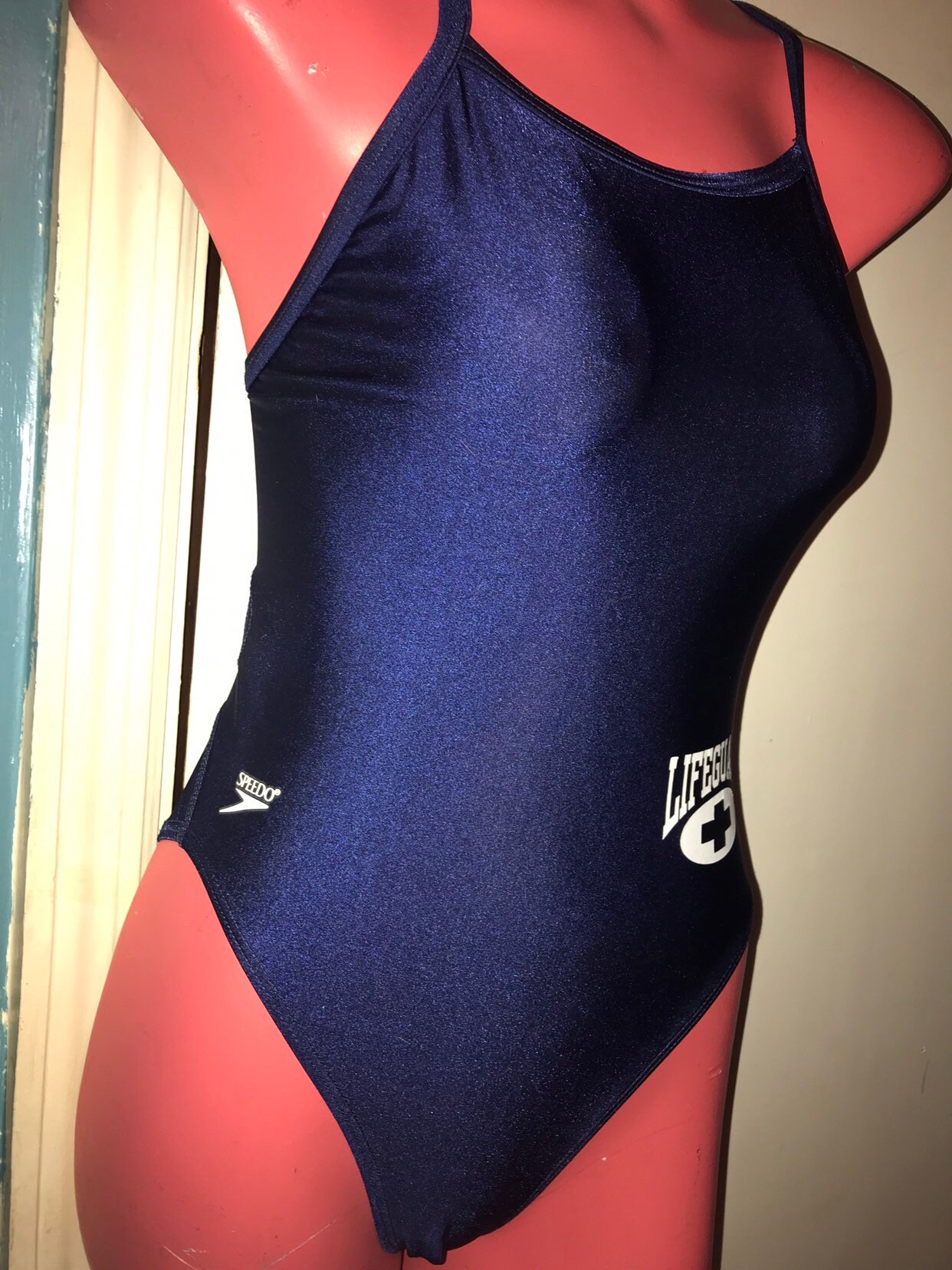 blue lifeguard swimsuit