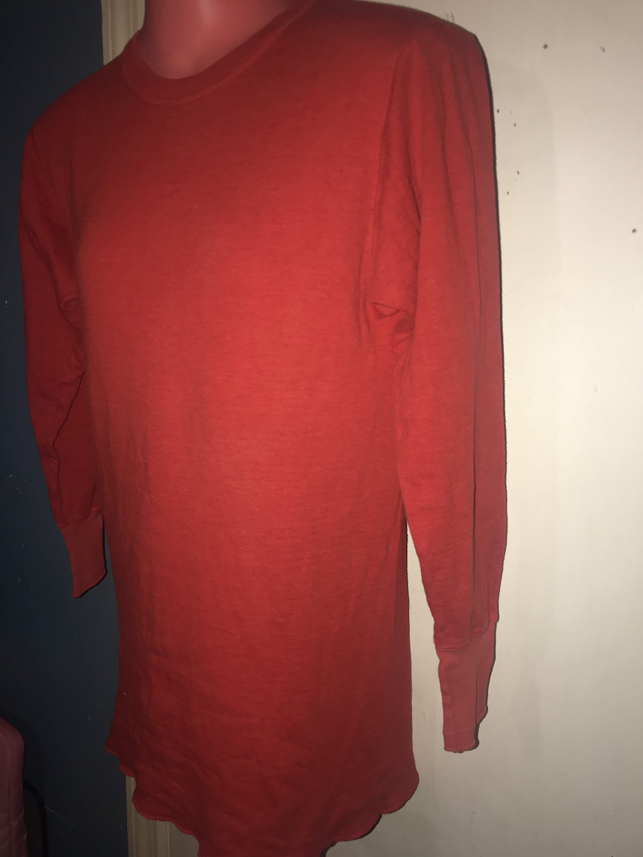 red long john shirt